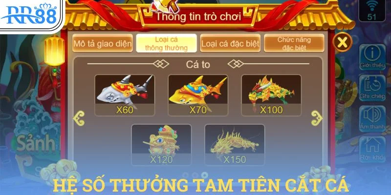 Mức thưởng mà Tam Tiên cắt cá mang tới luôn khiến bất kỳ ai cũng hài lòng